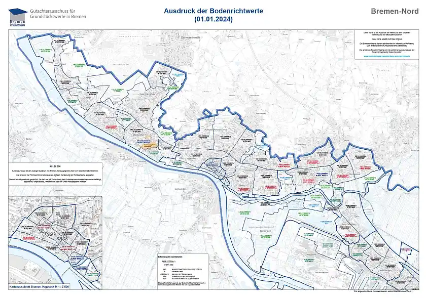 Vorschau Karte Blatt Bremen-Nord